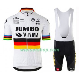 Fietskleding (Fietsshirt + Korte Koersbroek) 2020 Team Jumbo-Visma World Champion N001